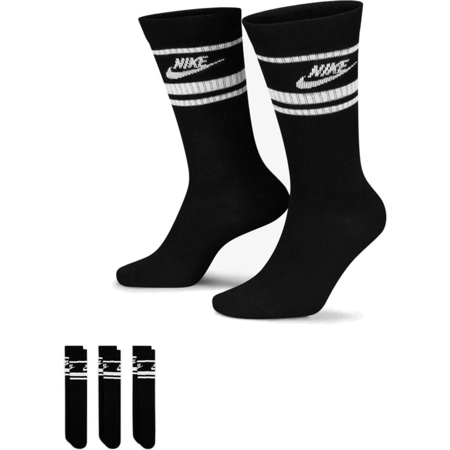 Носки спортивные с принтом Nike Everyday Essential, Черный