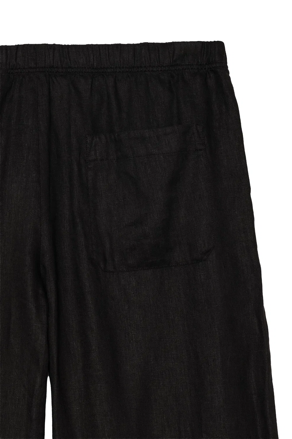 Брюки свободного кроя из 100% льна. ZARA, Black — фото 4