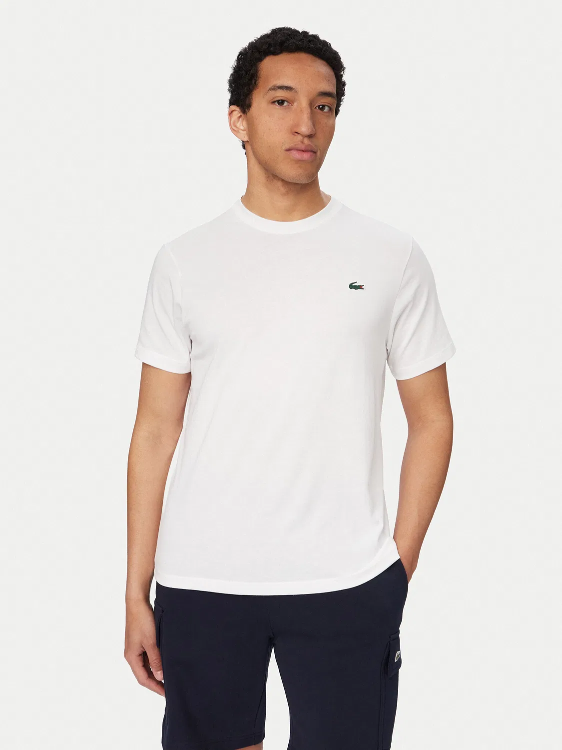 Мужская футболка стандартного кроя Lacoste, белый