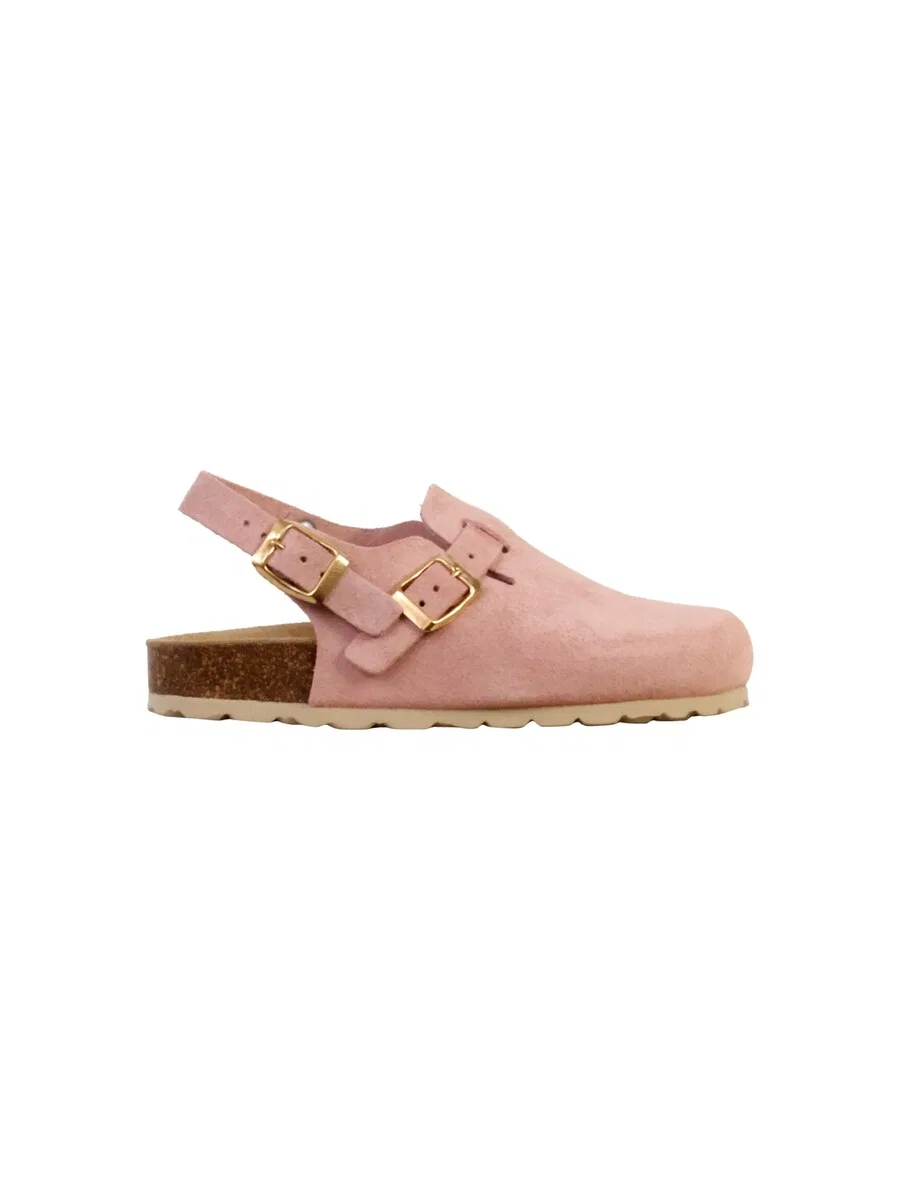 Тапочки The Divine Factory 'Kinder-Pantolette aus Leder Noga Boreali BS Edge' в цвете Rose — фото 2