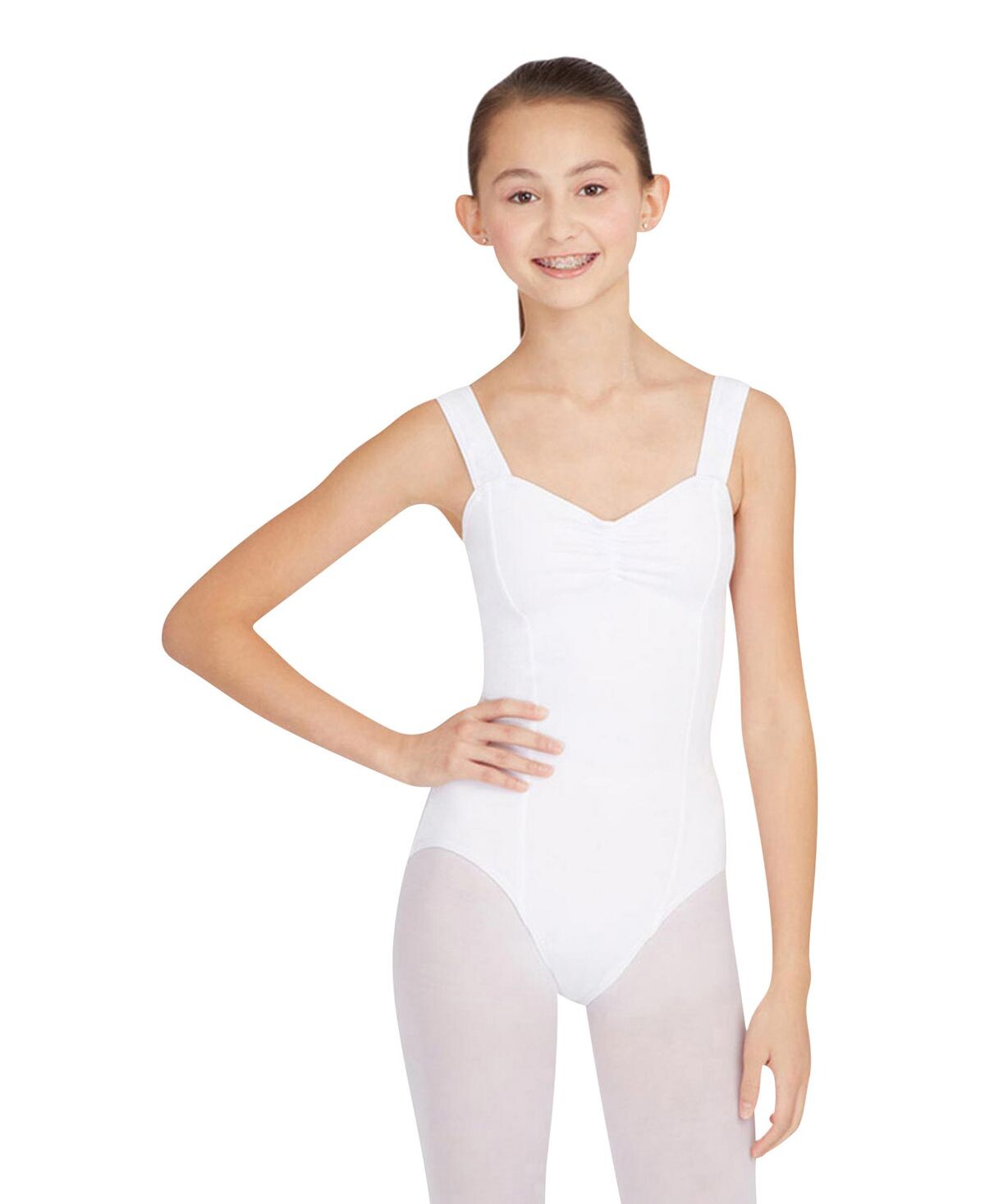 

Принцесса танк купальник Capezio, белый