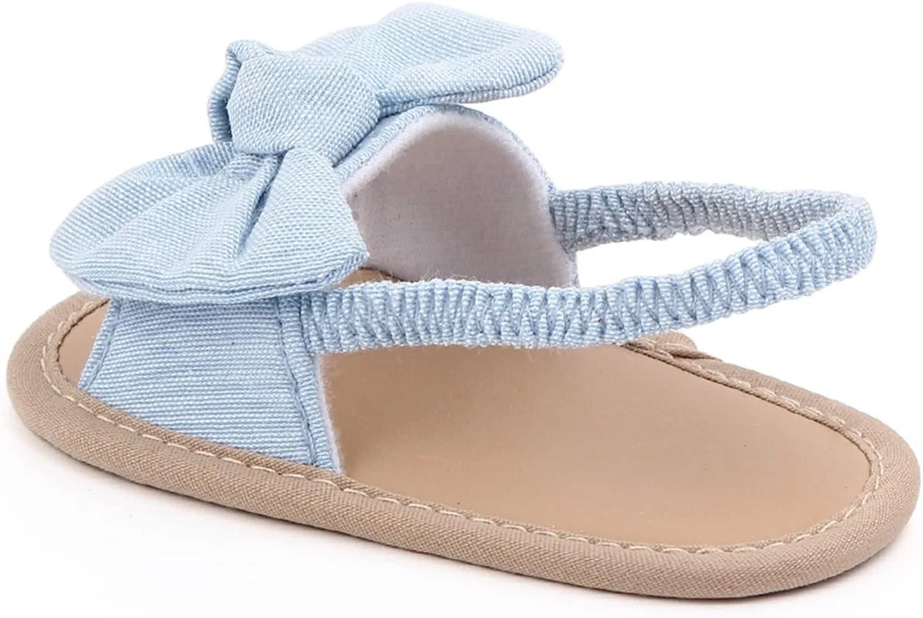 Детские сандалии для девочек с бантом, модель Jelly Sandal, Blue — фото 4