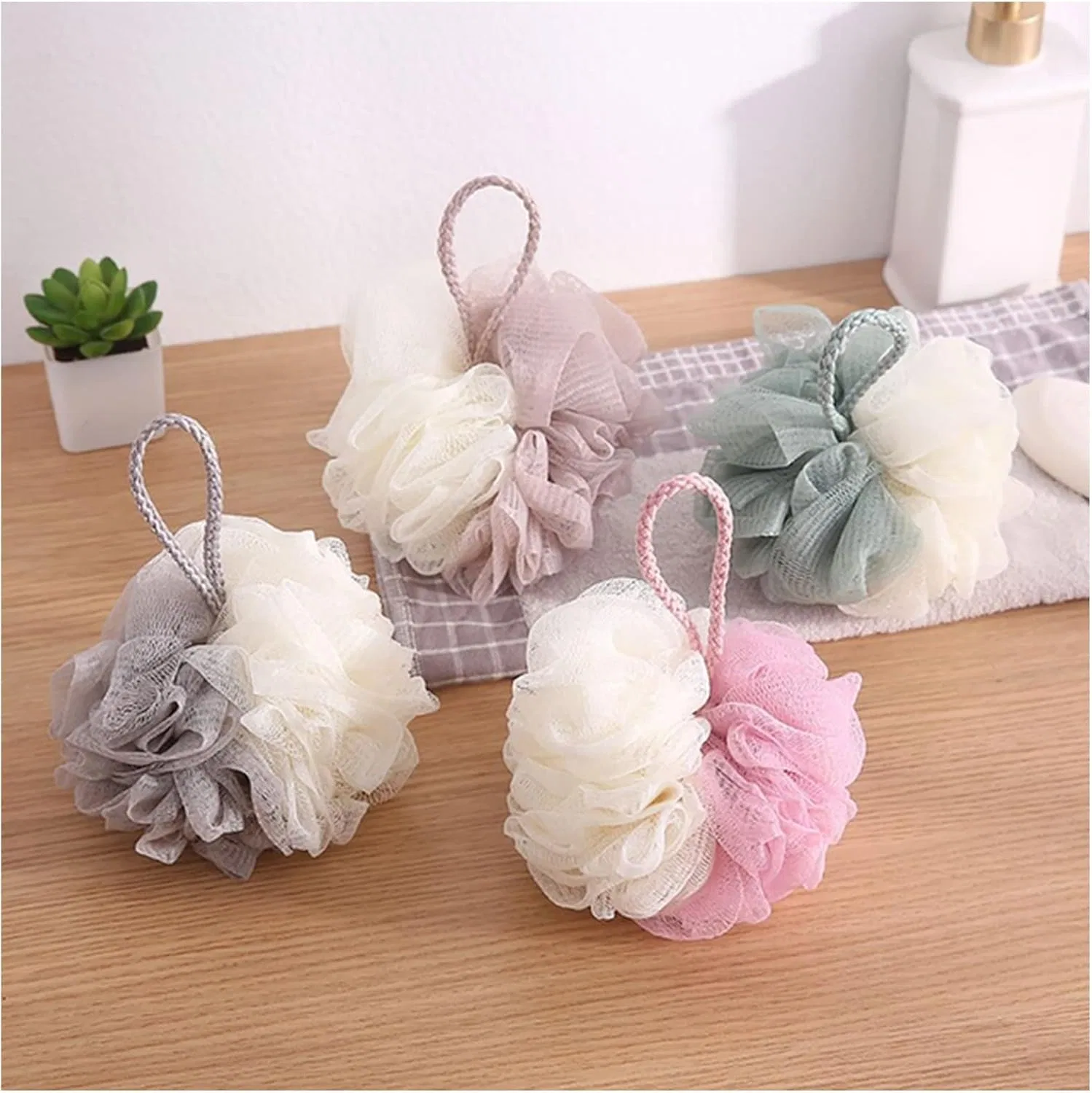 Мочалка для душа Bath Ball, PE, 12x12 см, One Colour Generic