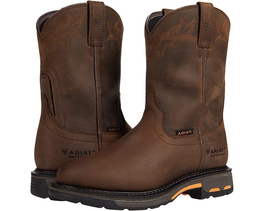 

Ботинки Workhog Waterproof Ariat, коричневый