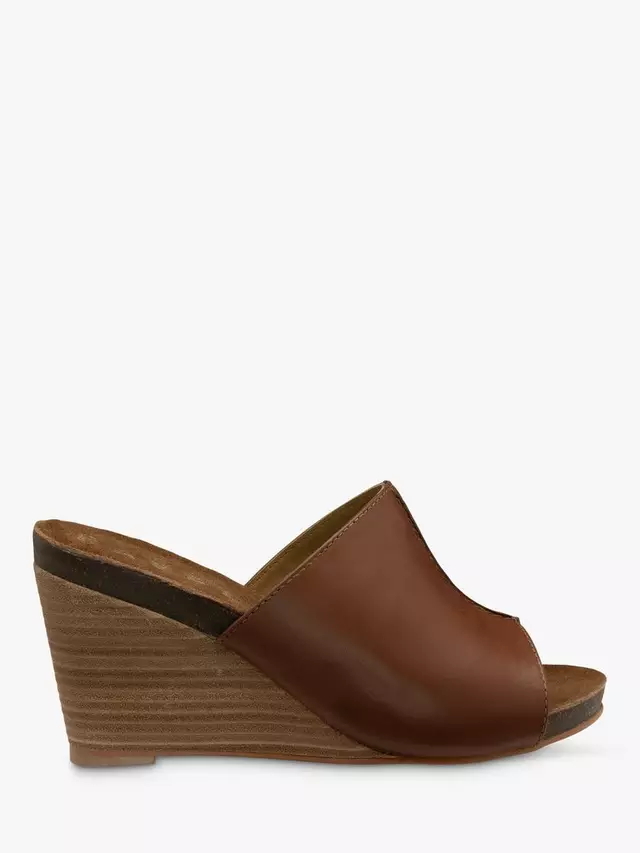 

Сандалии Ravel Corby Leather Wedge, цвет tan