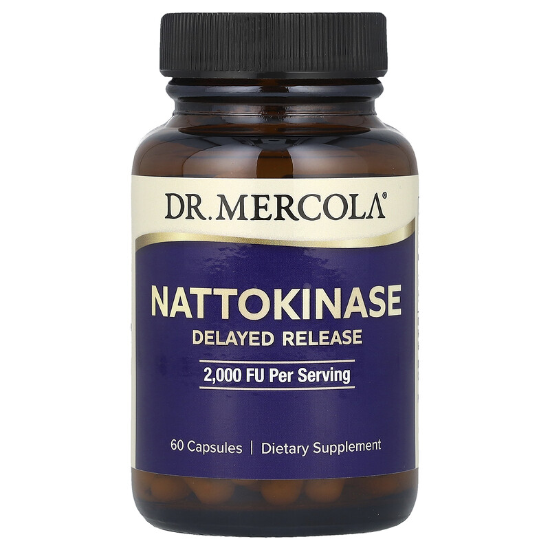 

Dr. Mercola, Наттокиназа, 2000 FU, 60 капсул