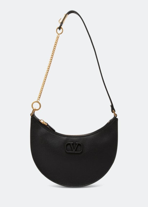 

Сумка-хобо VALENTINO GARAVANI VLogo Signature hobo bag, черный