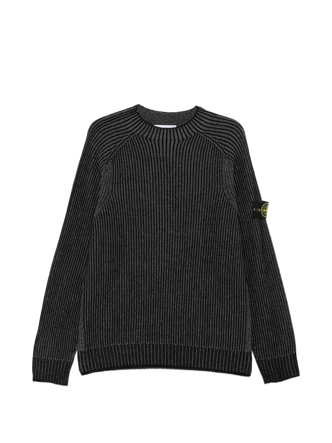 Stone Island Джемпер в рубчик черный