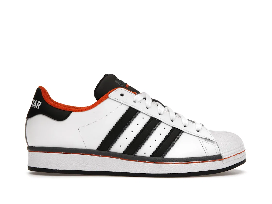 Детские кроссовки Lifestyle Adidas Superstar, Cloud White Core Black Orange