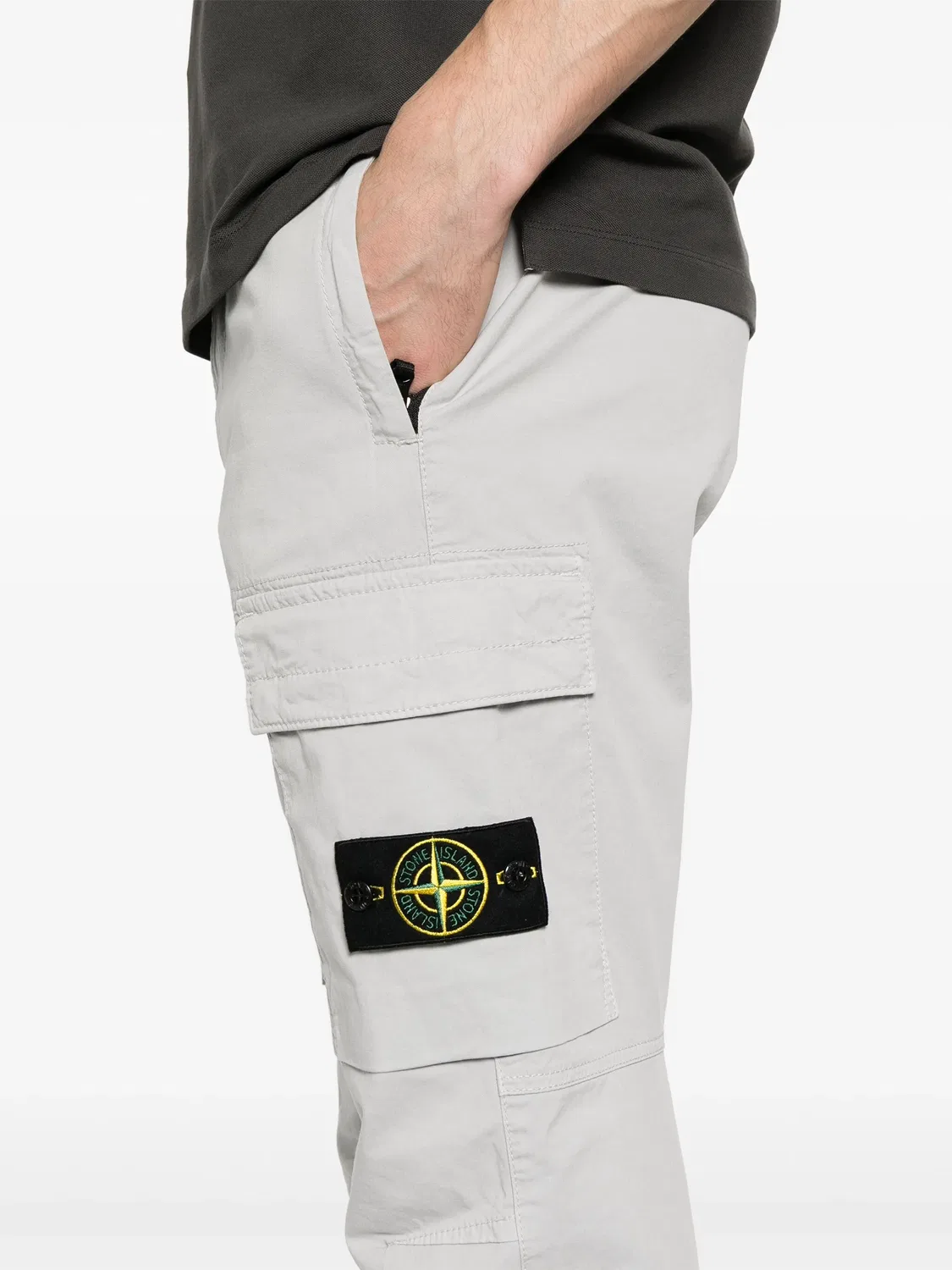 Штаны с карманами Stone Island, серый — фото 2