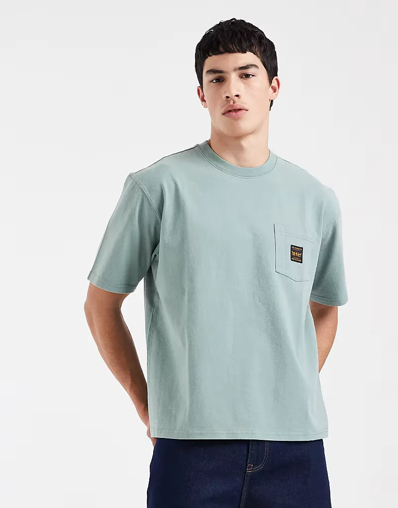 Футболка Levi's Workwear с карманом, зеленого