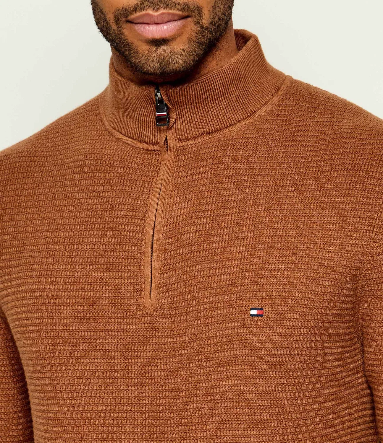 Свитер с молнией Tommy Hilfiger, Marrone — фото 4
