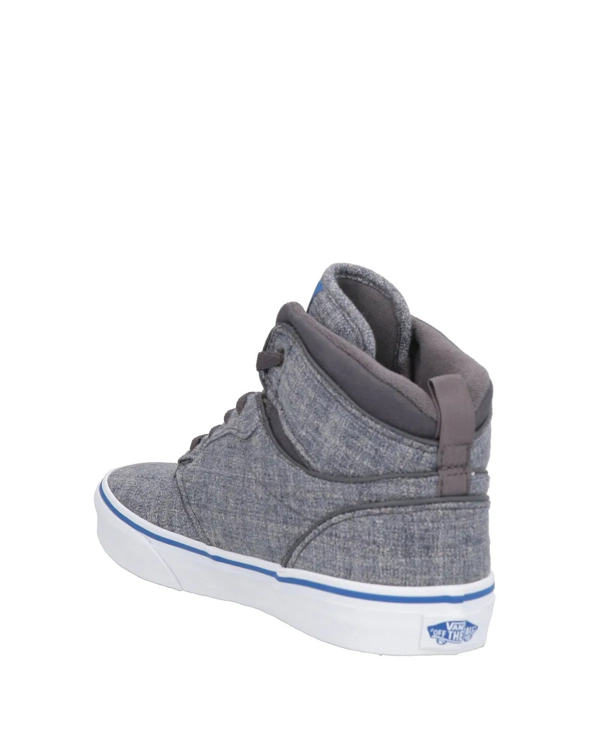 Детские кроссовки высокие хлопковые Vans, темно‑синий — фото 3