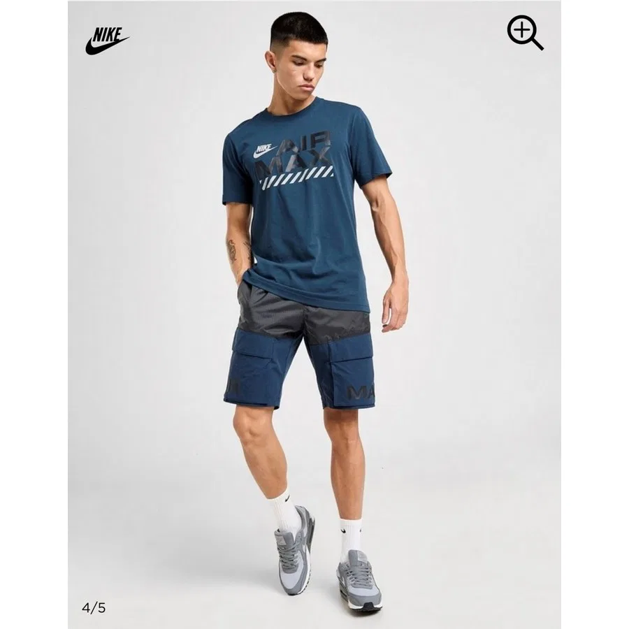 Футболка с принтом Air Max Ss Tee Nike, Синий — фото 4