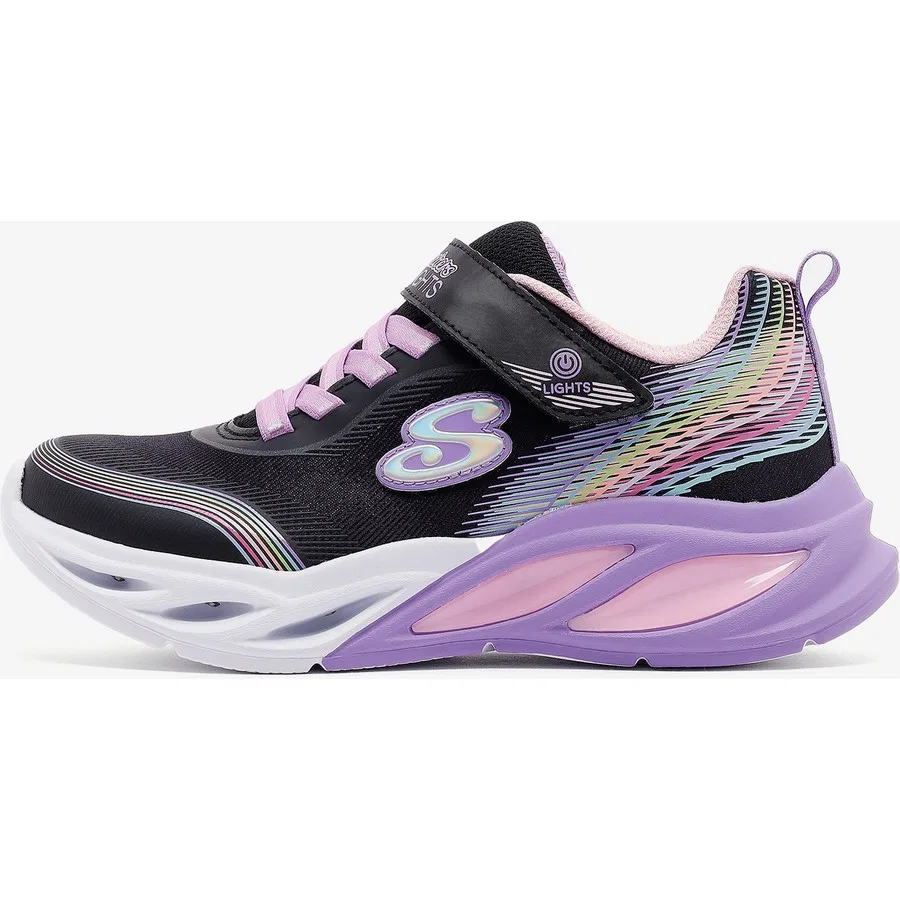 Кроссовки с подсветкой Cosmic Glow Rainbow Beam Skechers, Черный