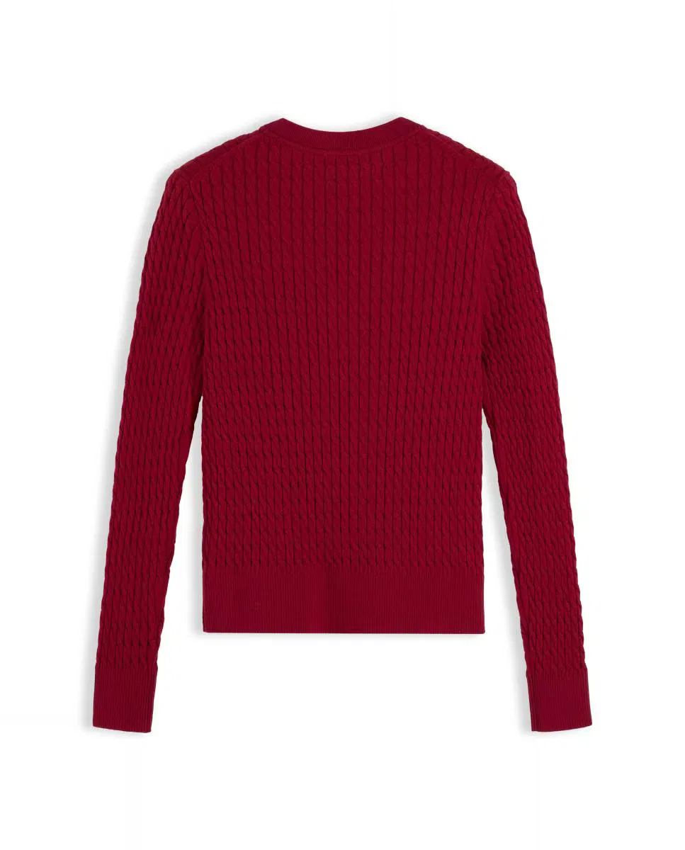 Женский джемпер, Textura Ochos, Tommy Hilfiger, красный гранатовый — фото 2