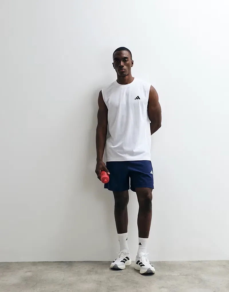 Шорты тканые Workout essentials base Adidas Performance, темно-синий