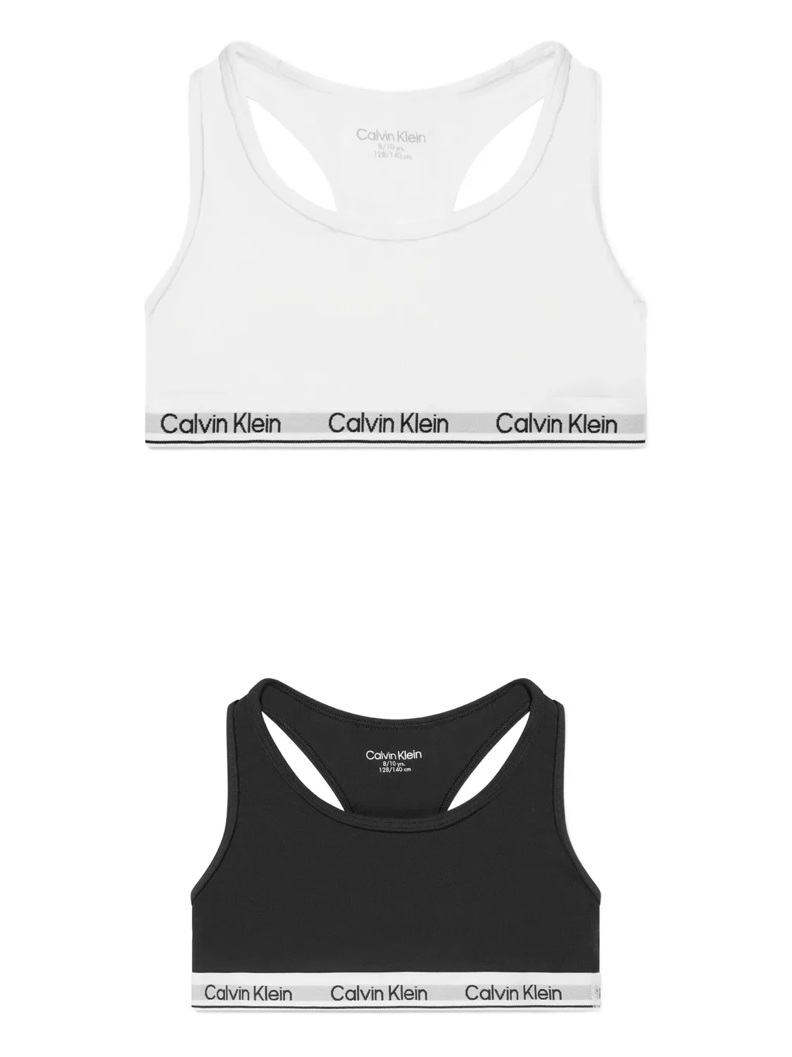 Комплект из двух бюстгальтеров с логотипом Calvin Klein Kids, черный