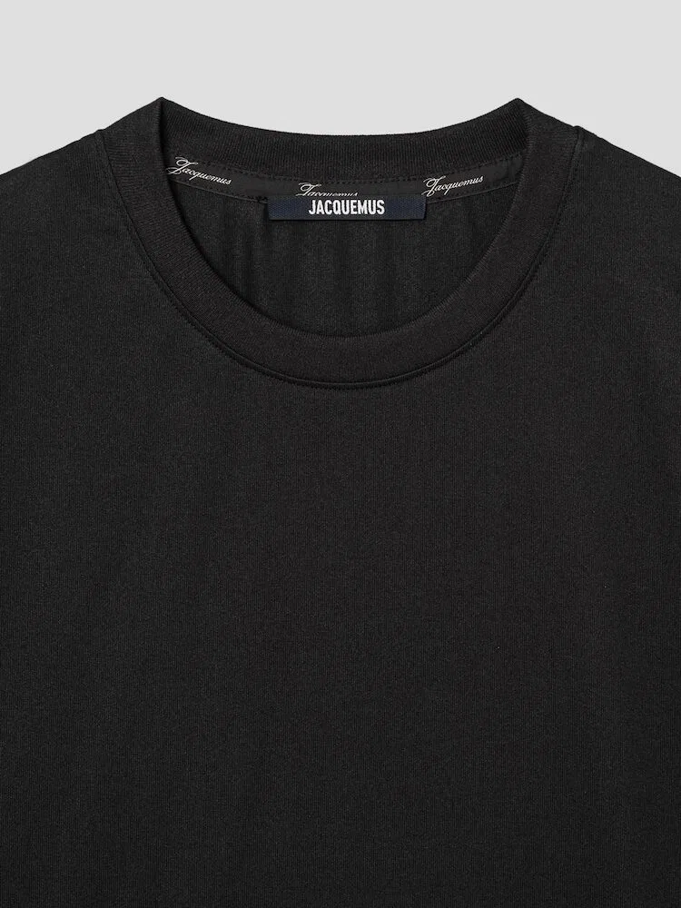 Футболка с коротким рукавом, Paper Jersey JACQUEMUS, Black — фото 3