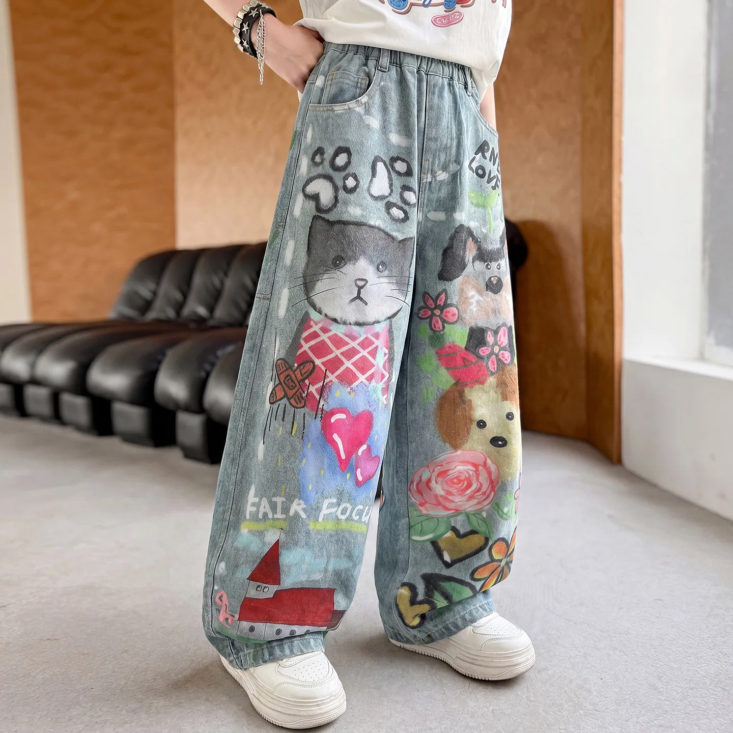 Детские джинсы скинни без стрейча Image Color Scimitar Pants TNTX — фото 4