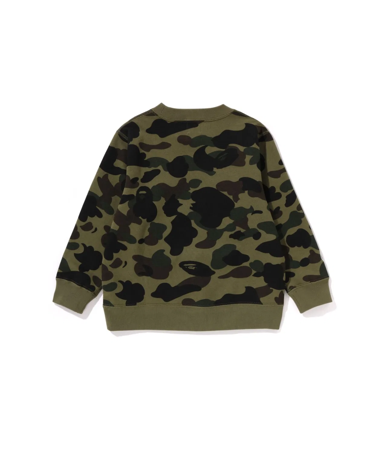 Детское худи с принтом A BATHING APE, Green — фото 2