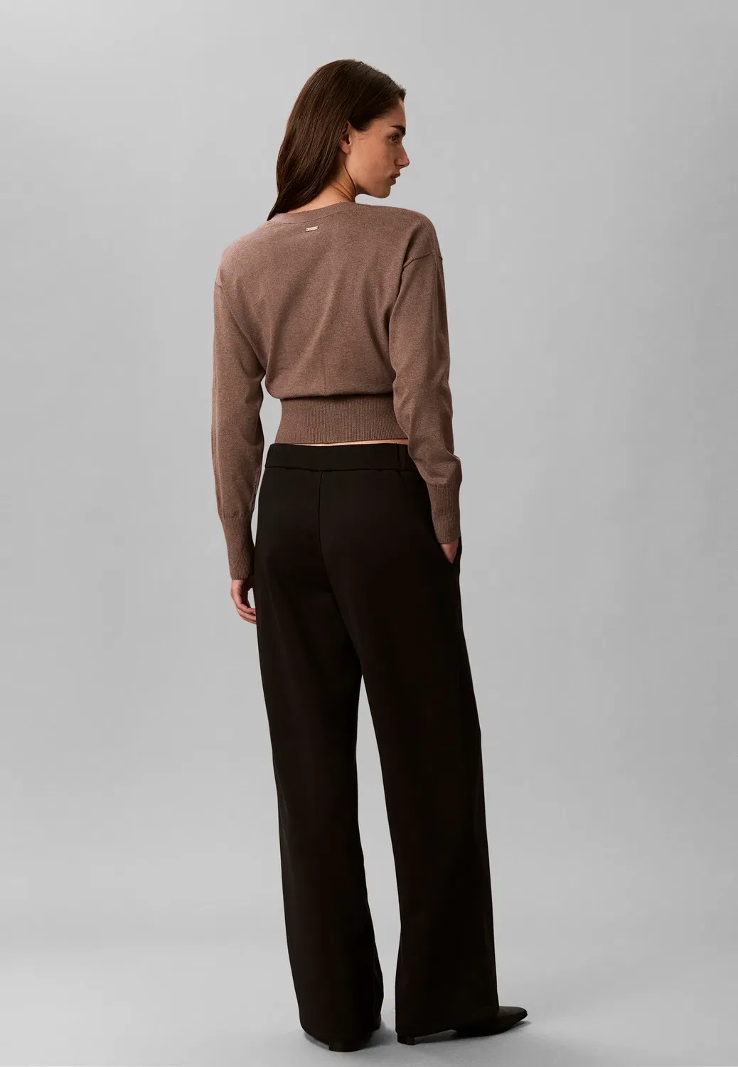 Широкие брюки Spacer Calvin Klein, Black — фото 3