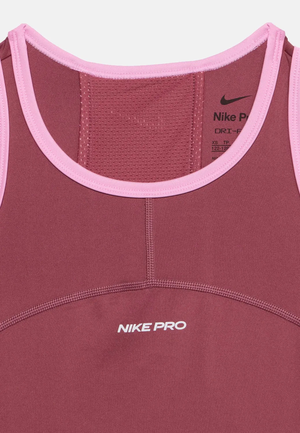 Майка унисекс - верхняя часть Nike Performance, Pink Smoke/Pink Rise/White — фото 3