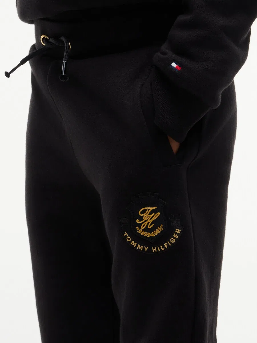 Брюки Tommy Hilfiger Regular, черные — фото 3
