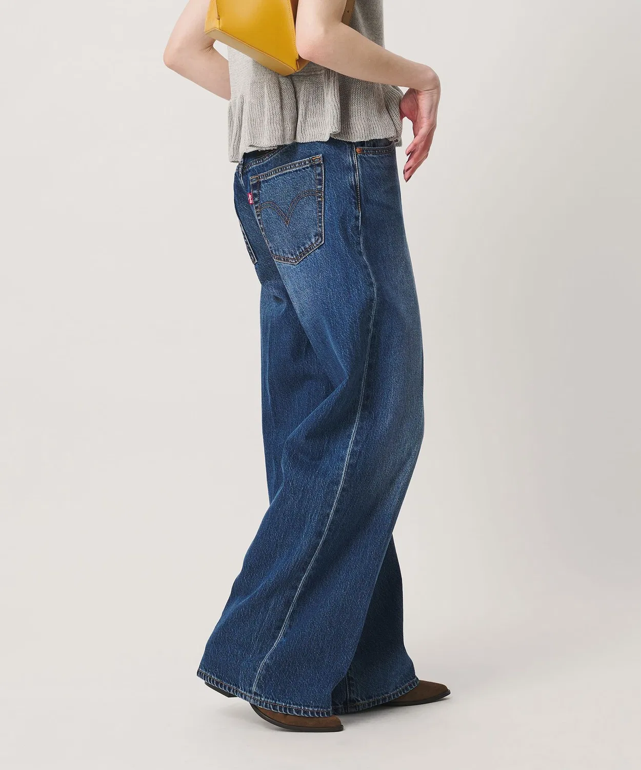 Женские джинсы с высокой посадкой RIBCAGE Wide Levi's, Cobalt Blue