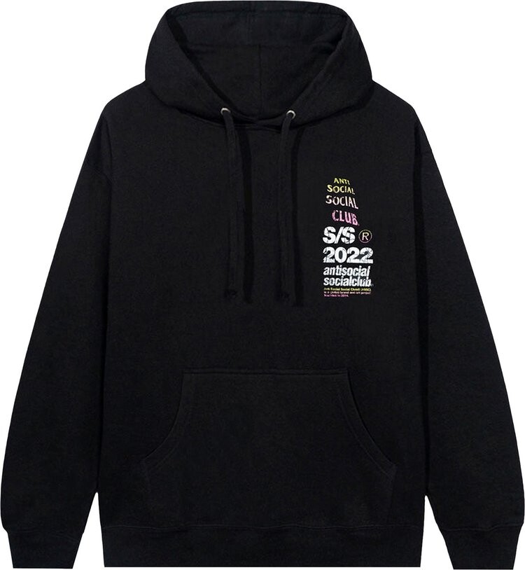 

Худи Anti Social Social Club Link In Bio Hoodie 'Black', черный