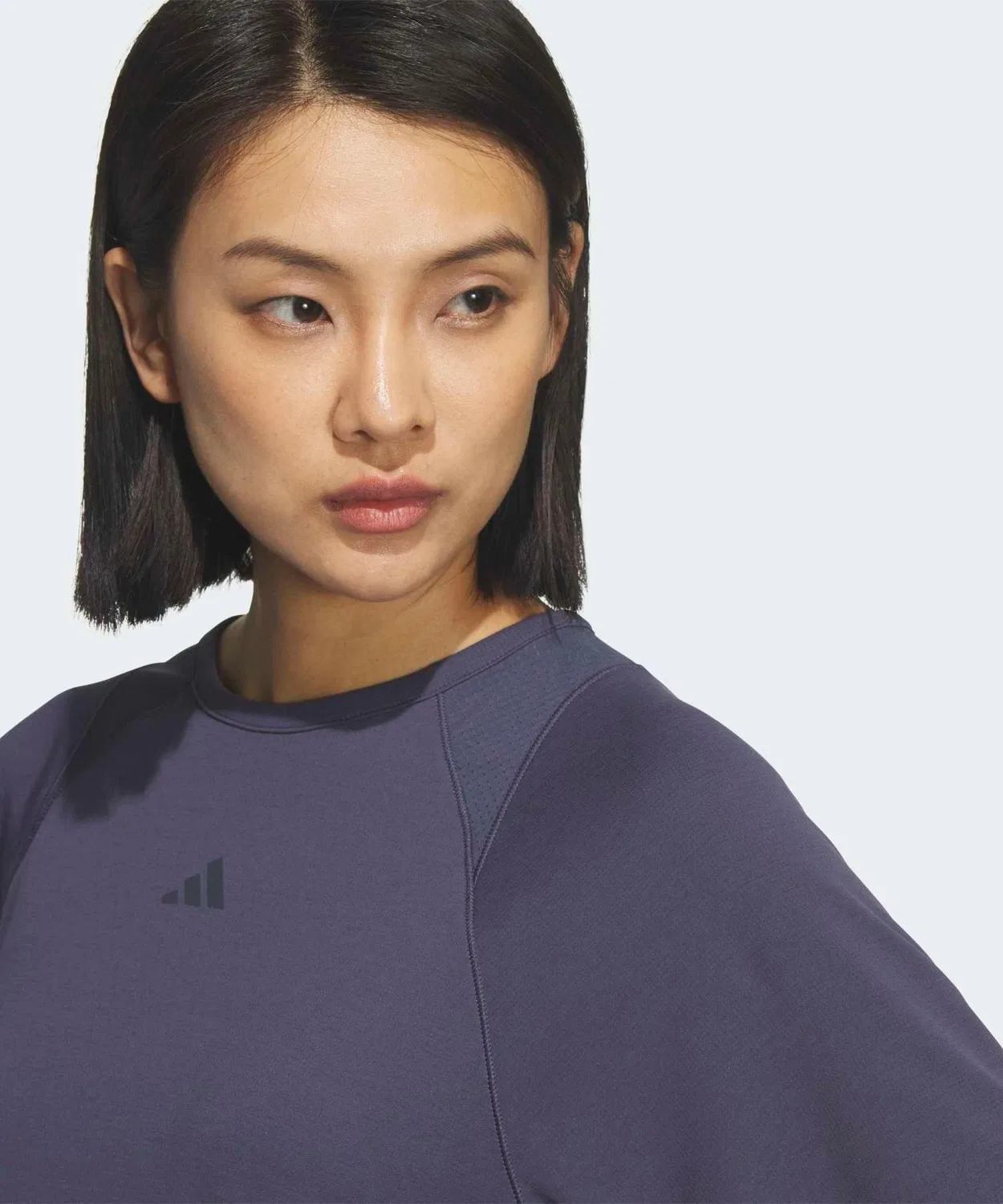 Женская футболка с коротким рукавом, свободного кроя Adidas, Blue — фото 3