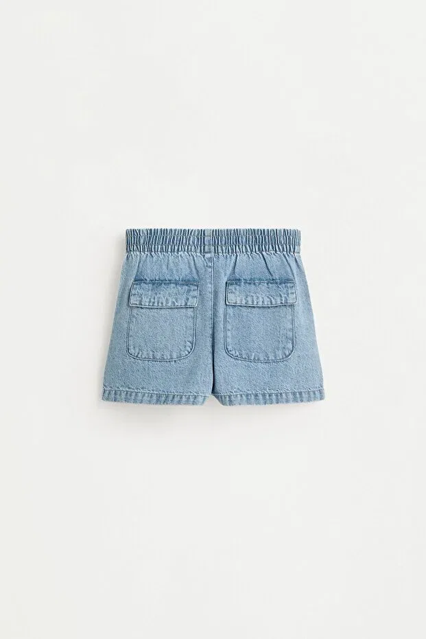Детские шорты для девочек денимовые Lefties, Light Blue — фото 2