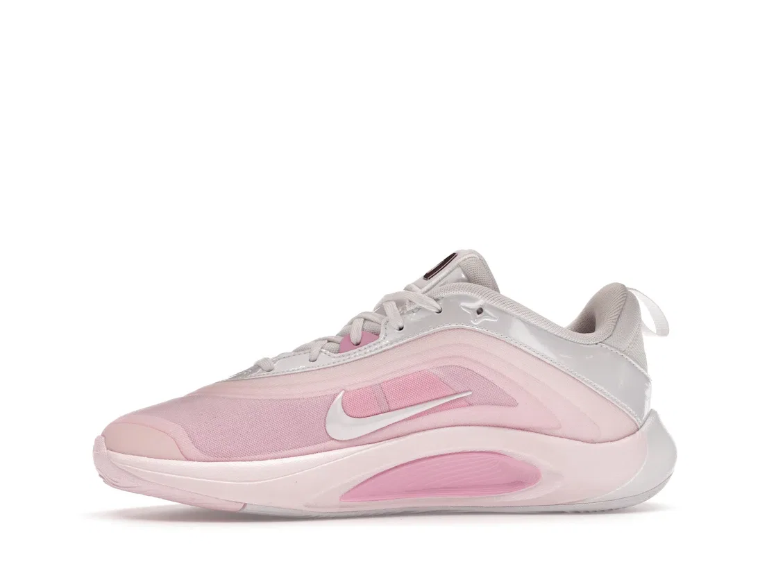 Детские кроссовки с розовыми акцентами Nike A'ja Wilson A'One, White/Perfect Pink/Prism Pink/Pink Ice/Pale Pink — фото 3