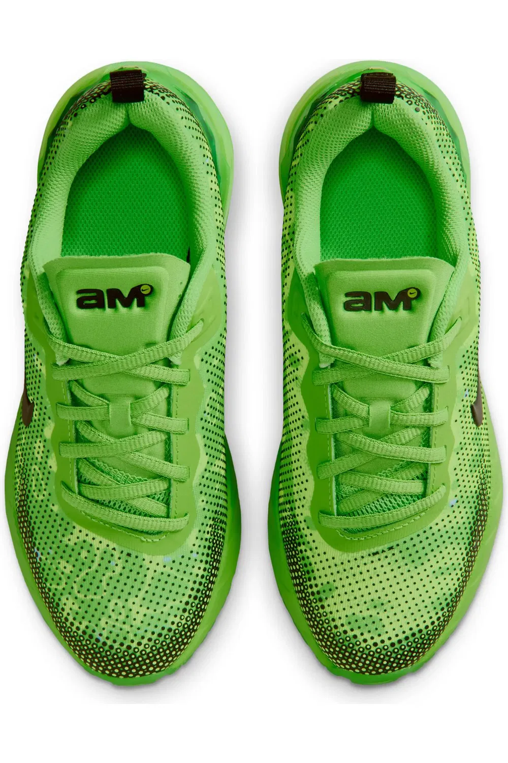 Детские кроссовки на шнуровке с амортизацией Air Max Phoenix Nike, зеленый/черный — фото 3