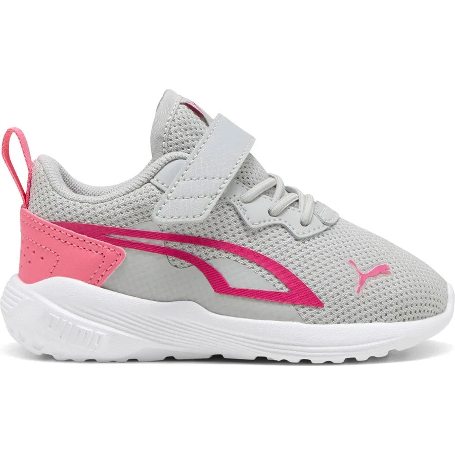 Кроссовки детские с липучками All-Day Active AC+ Inf Puma, Серо-розовый