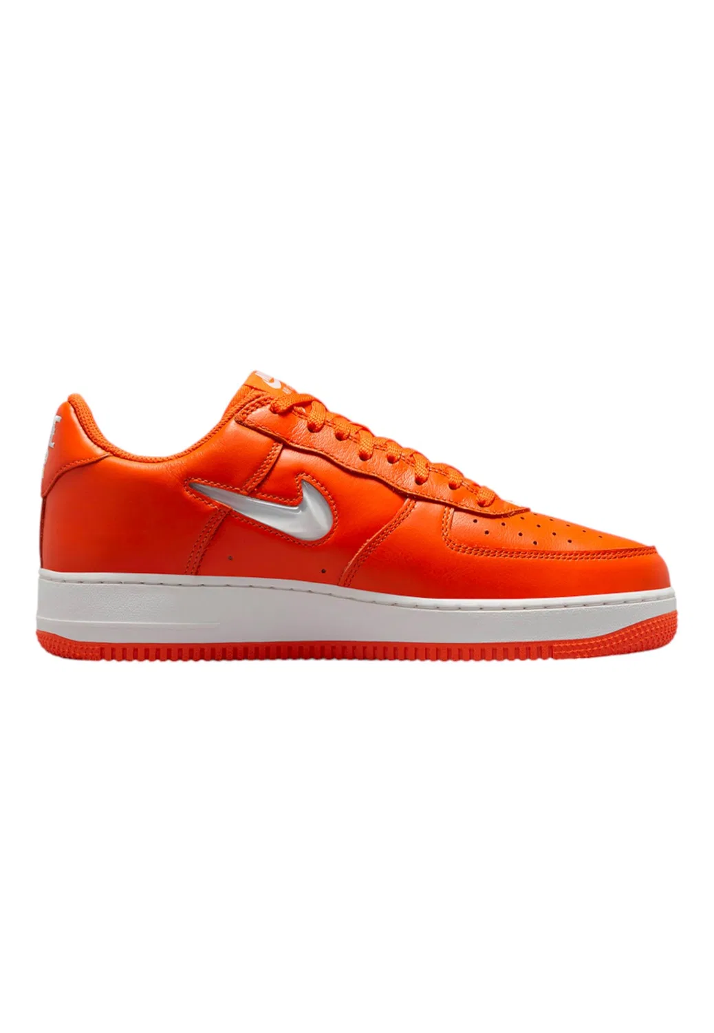 Детские кроссовки для мальчиков с шнуровкой Air Force 1 Low Retro Cotm Ltr NIKE, Orange White — фото 3