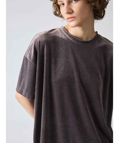 

Mizuiroind Футболка велюровая широкая Mizuiro ind, серый