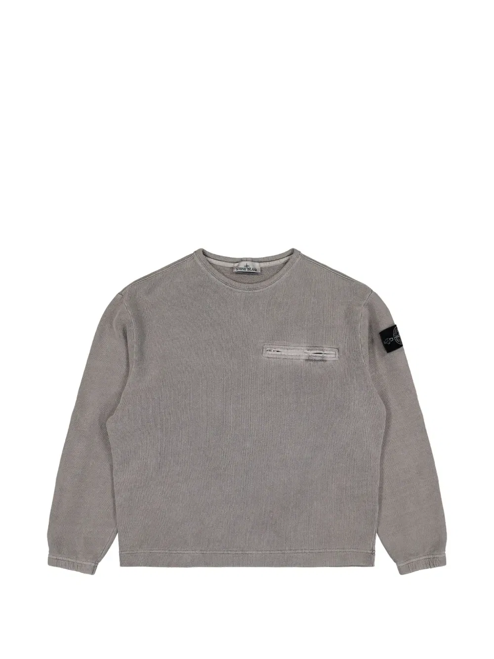 Свитшот хлопковый 6100028 Stone Island, серый
