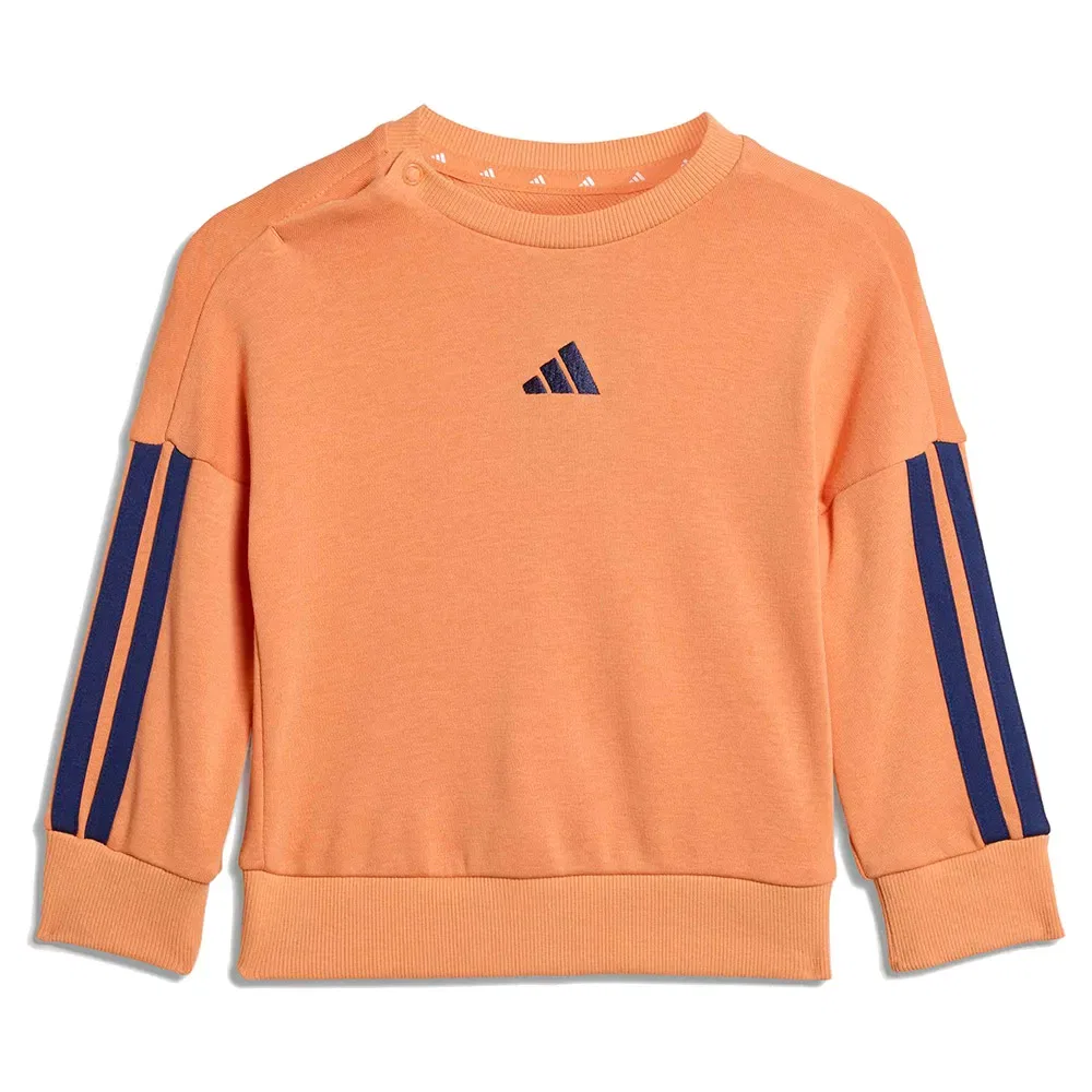 Комплект спортивных штанов и толстовки Adidas, оранжевый — фото 2