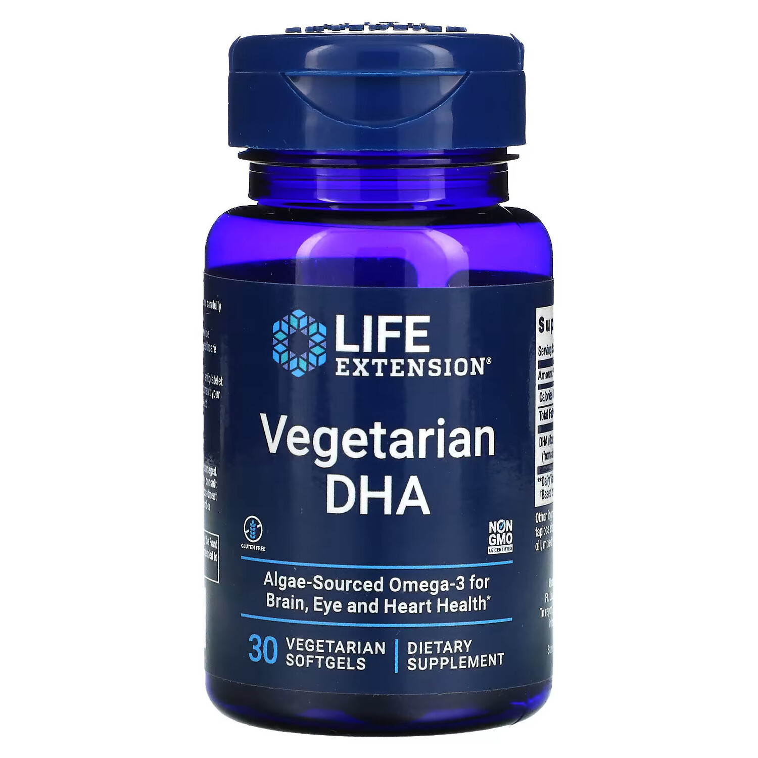 

Life Extension, Вегетарианская ДГК, 30 вегетарианских капсул
