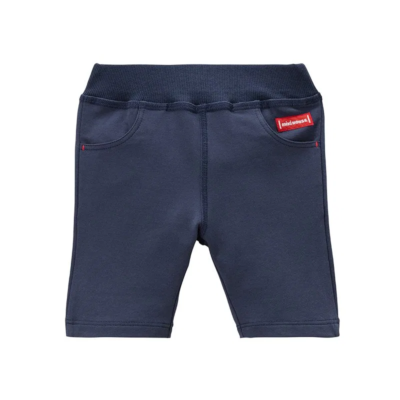 Детские шорты, умеренная растяжимость, MIKI HOUSE, Navy Blue