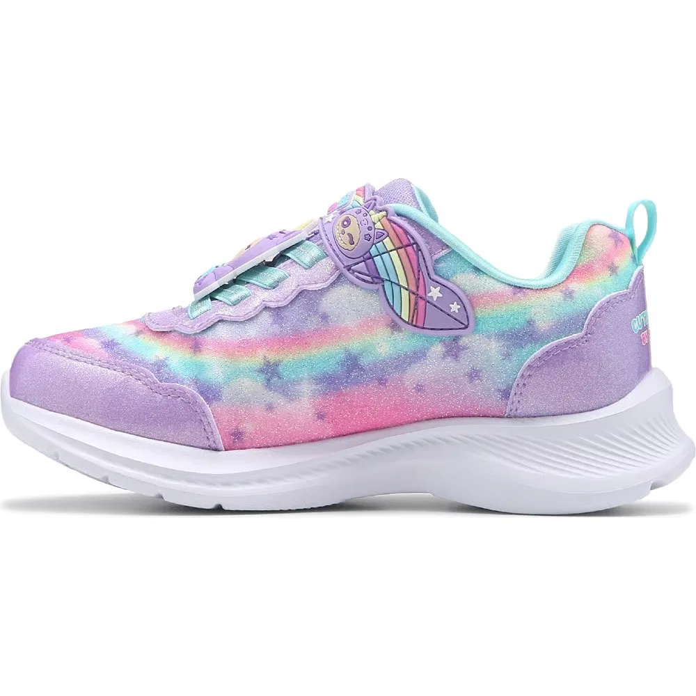 Детские яркие кроссовки Skechers, Lavender Multi — фото 3