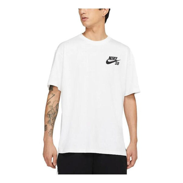

Футболка sb logo t-shirt 'white' Nike, белый
