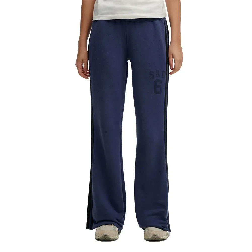 Джоггеры спортивные Superdry Athletic Essential Stripe Flare, синий