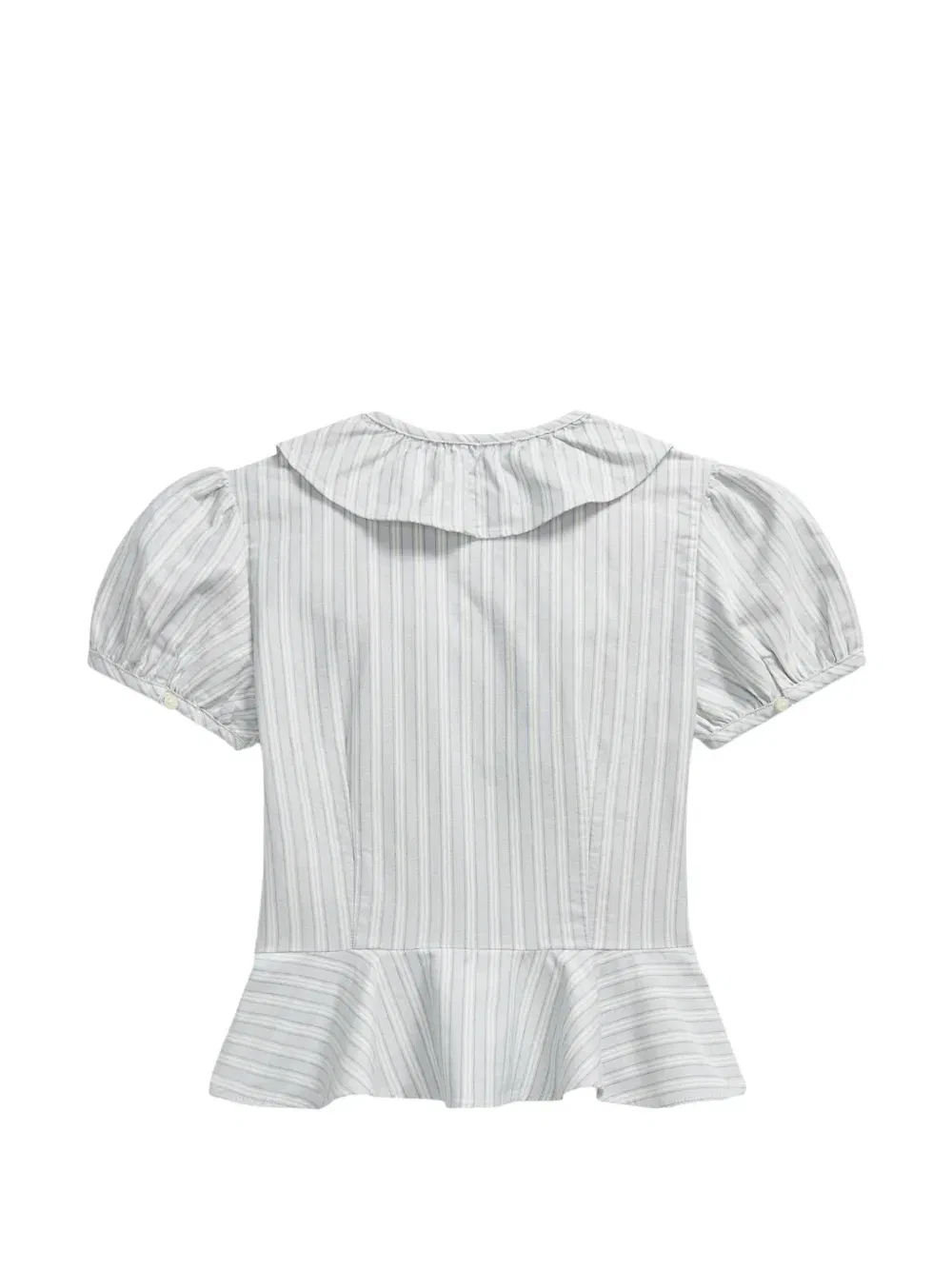 Блуза с оборками Polo Ralph Lauren Kids, синий — фото 2