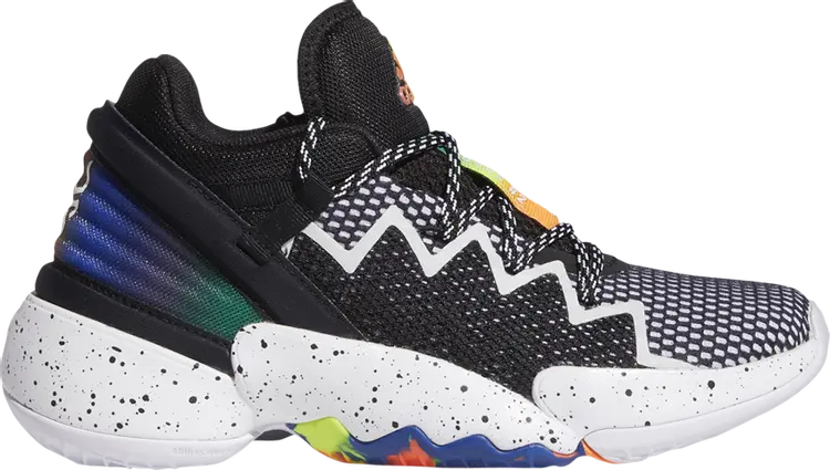 

Кроссовки Adidas D.O.N. Issue #2 Big Kids 'Black Multi', черный