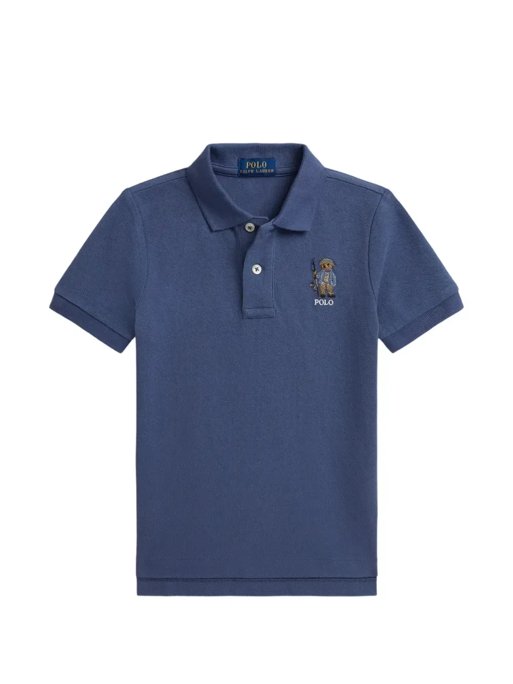 Рубашка-поло с вышивкой Polo Ralph Lauren Kids, синий