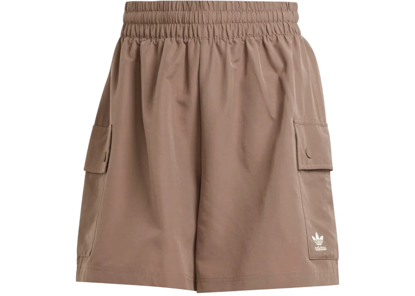 Женские шорты с карманами-карго Essentials Woven High-Waist Adidas, цвет Trace Brown