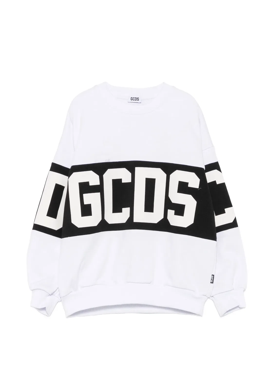 GCDS Свитшот с круглым вырезом, белый