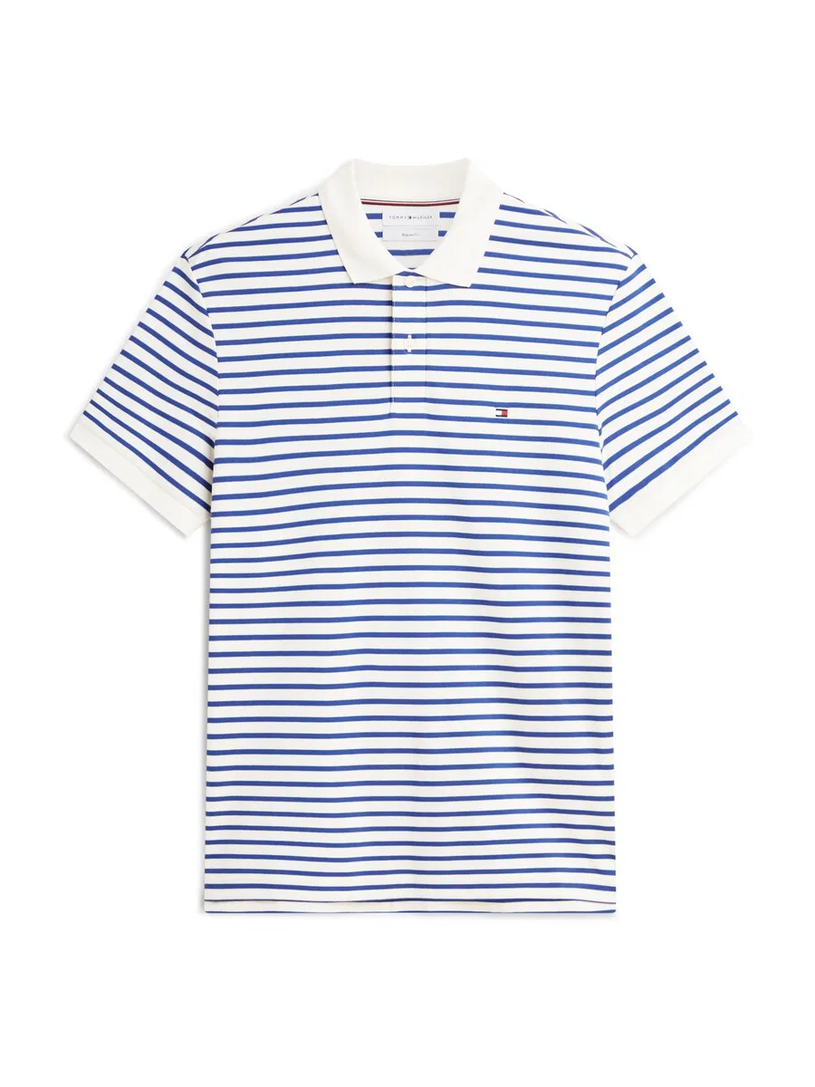 Рубашка TOMMY HILFIGER 'Regular Fit Fluid' белого цвета